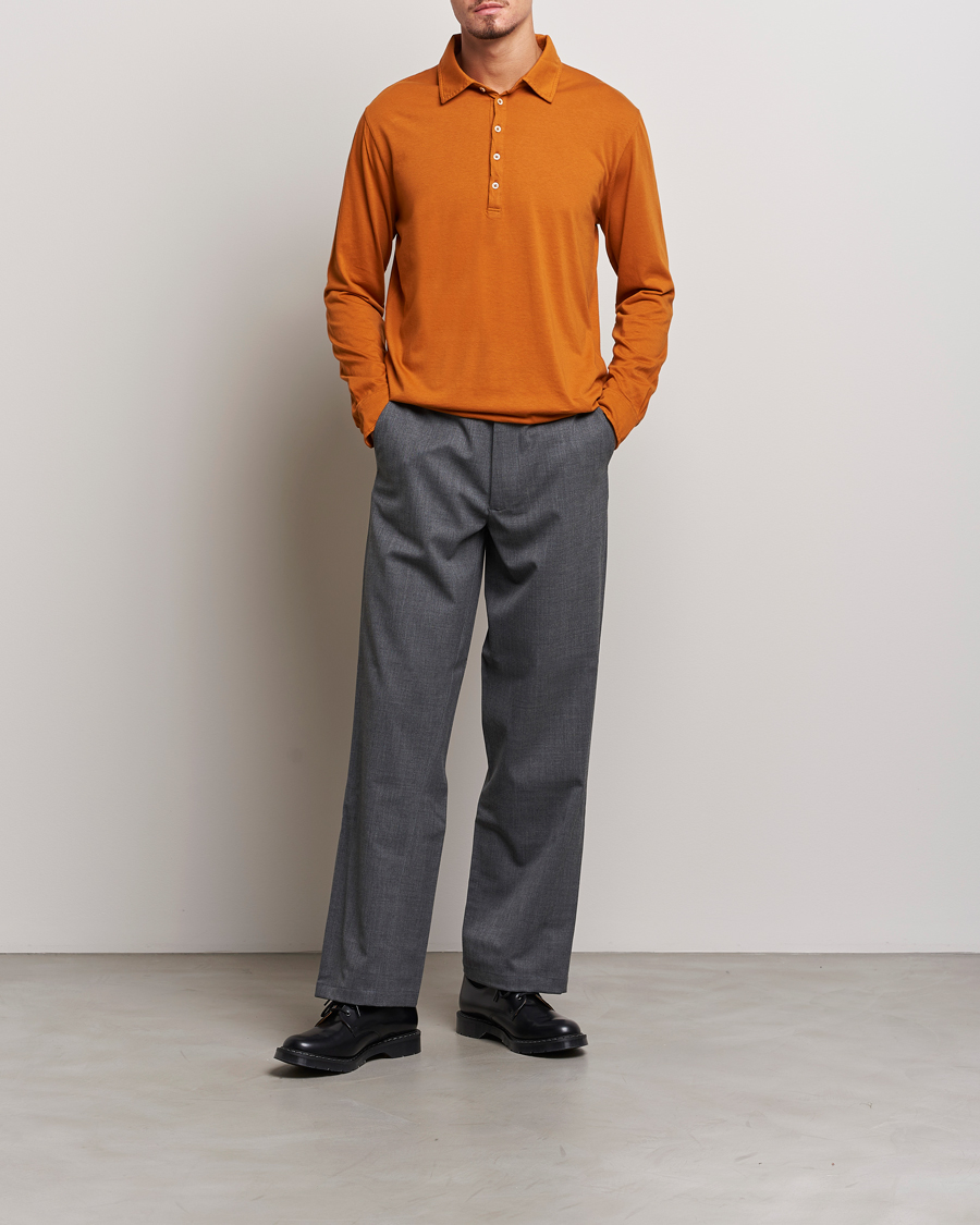 Herren | Pullover | Massimo Alba | Ischia Cotton/Cashmere Polo Brick