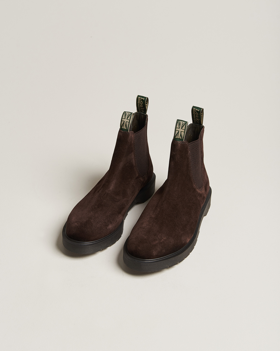 Herren | Boots | Loake 1880 | Mccauley Heat Sealed Chelsea Brown Suede