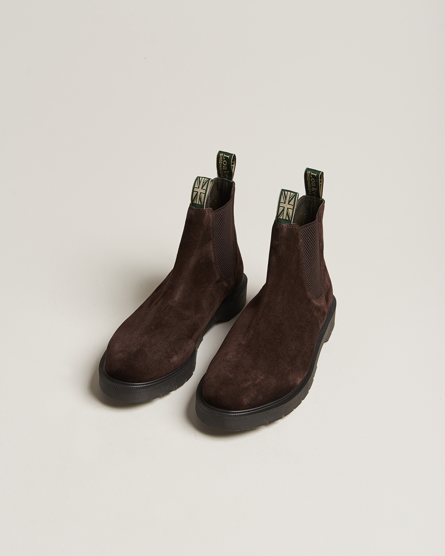 Herren | Boots | Loake Shoemakers | Mccauley Heat Sealed Chelsea Brown Suede