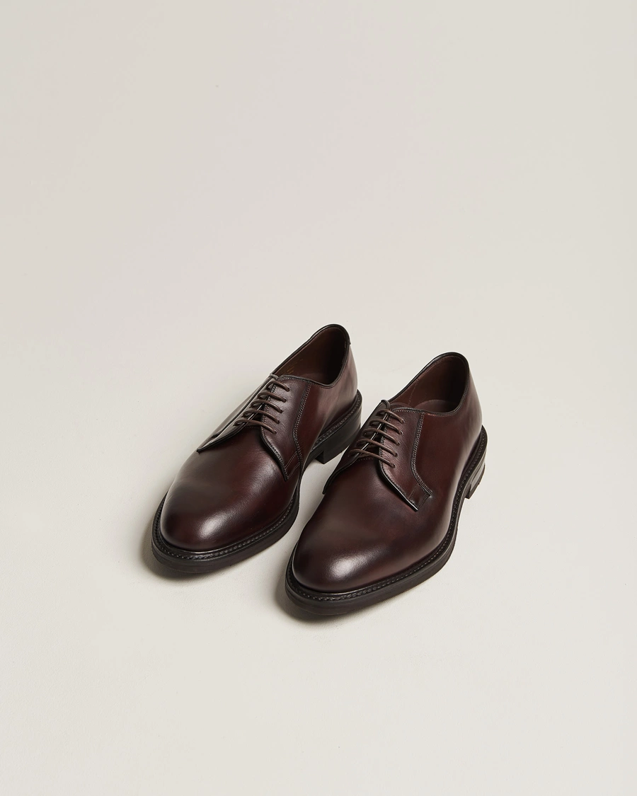 Herren | Handgefertigte Schuhe | Loake 1880 | Leyburn Derby Dark Brown Oiled