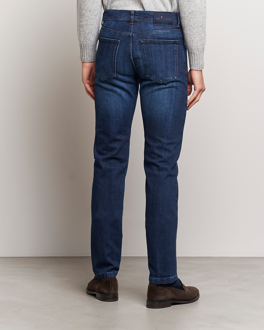 Herren | Jeans | Kiton | Slim Fit Stretch Jeans Medium Blue Wash