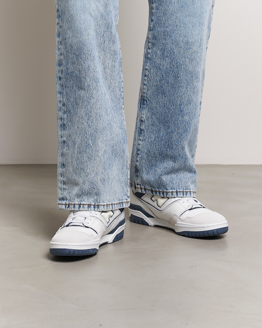 Herren | New Balance 550 Sneakers White/Blue | New Balance | 550 Sneakers White/Blue