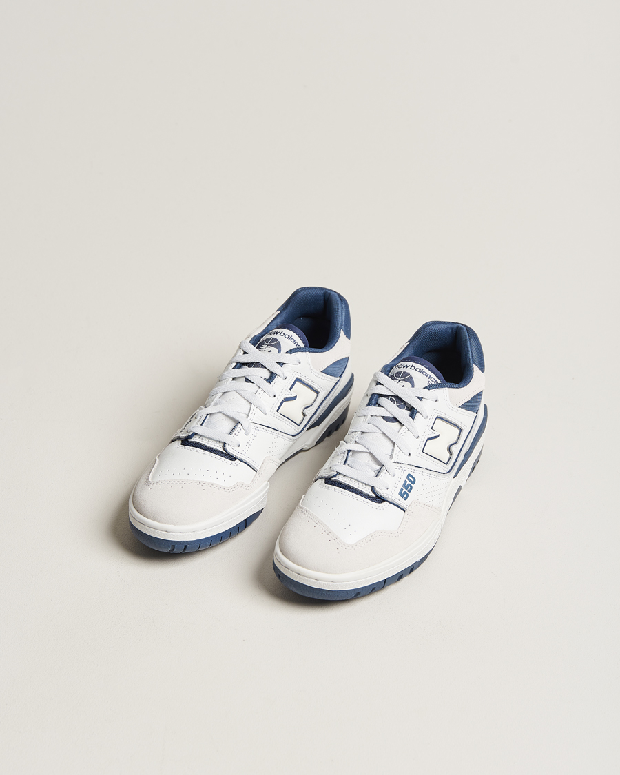 Herren | New Balance 550 Sneakers White/Blue | New Balance | 550 Sneakers White/Blue