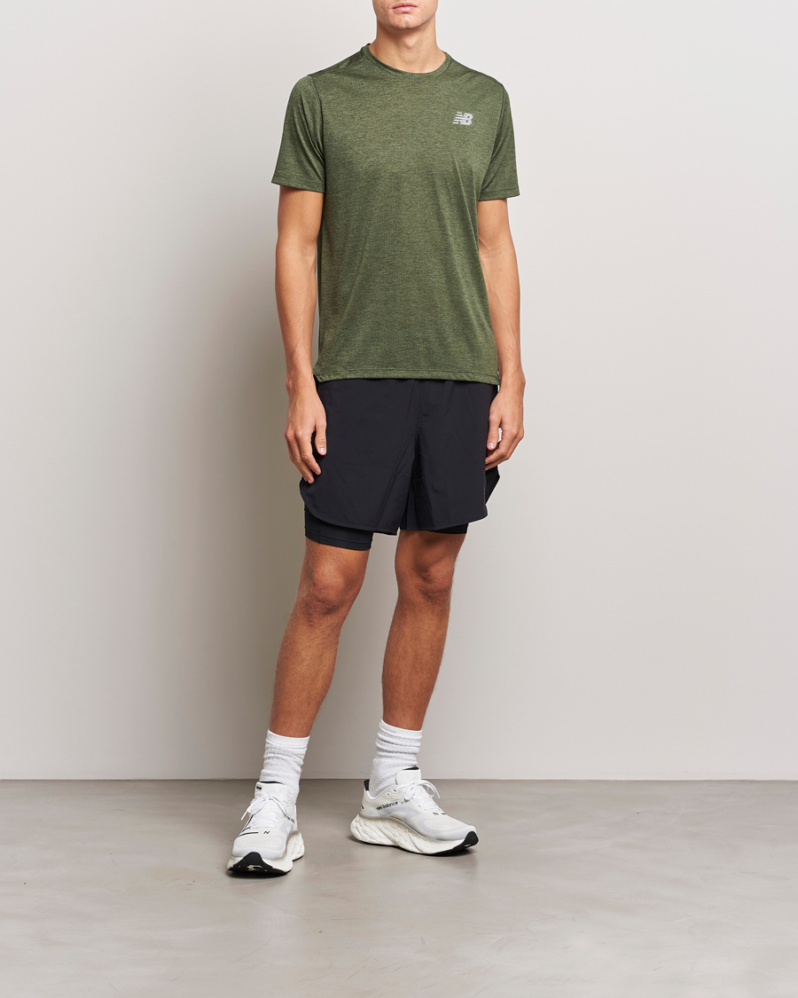 Herren | T-Shirts | New Balance | Running Impact Run T-Shirt Kombu Heather