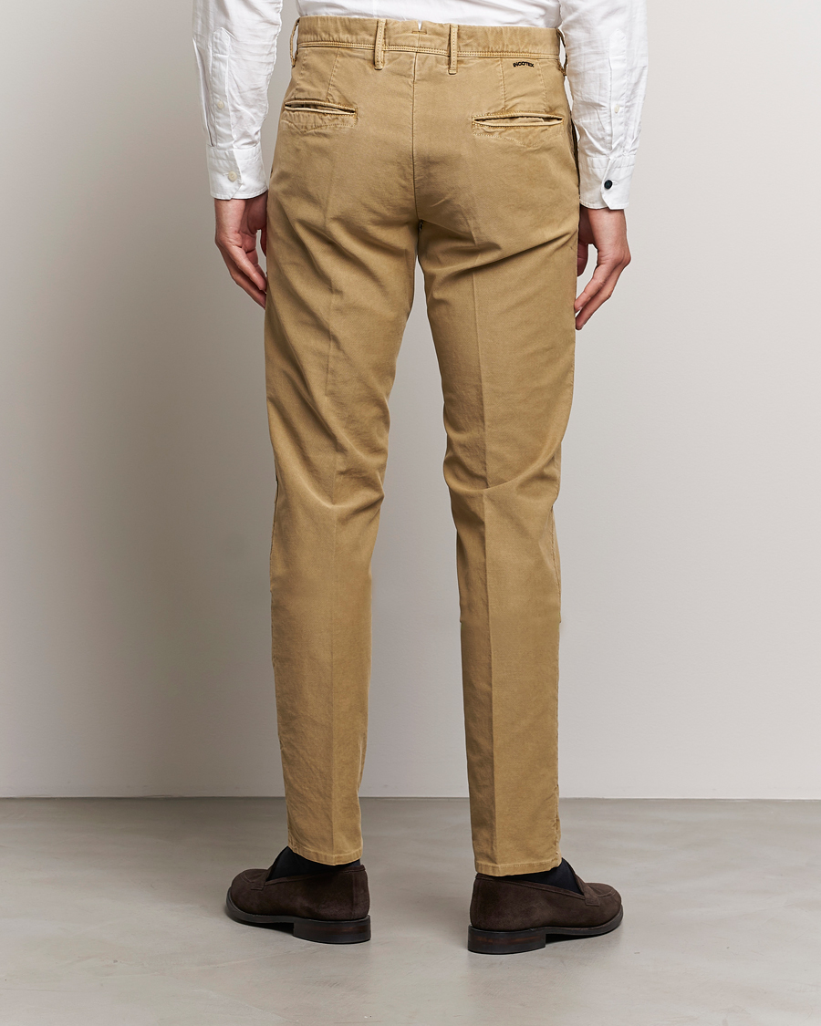 Herren | Hosen | Incotex | Slim Fit Garment Dyed Slacks Khaki