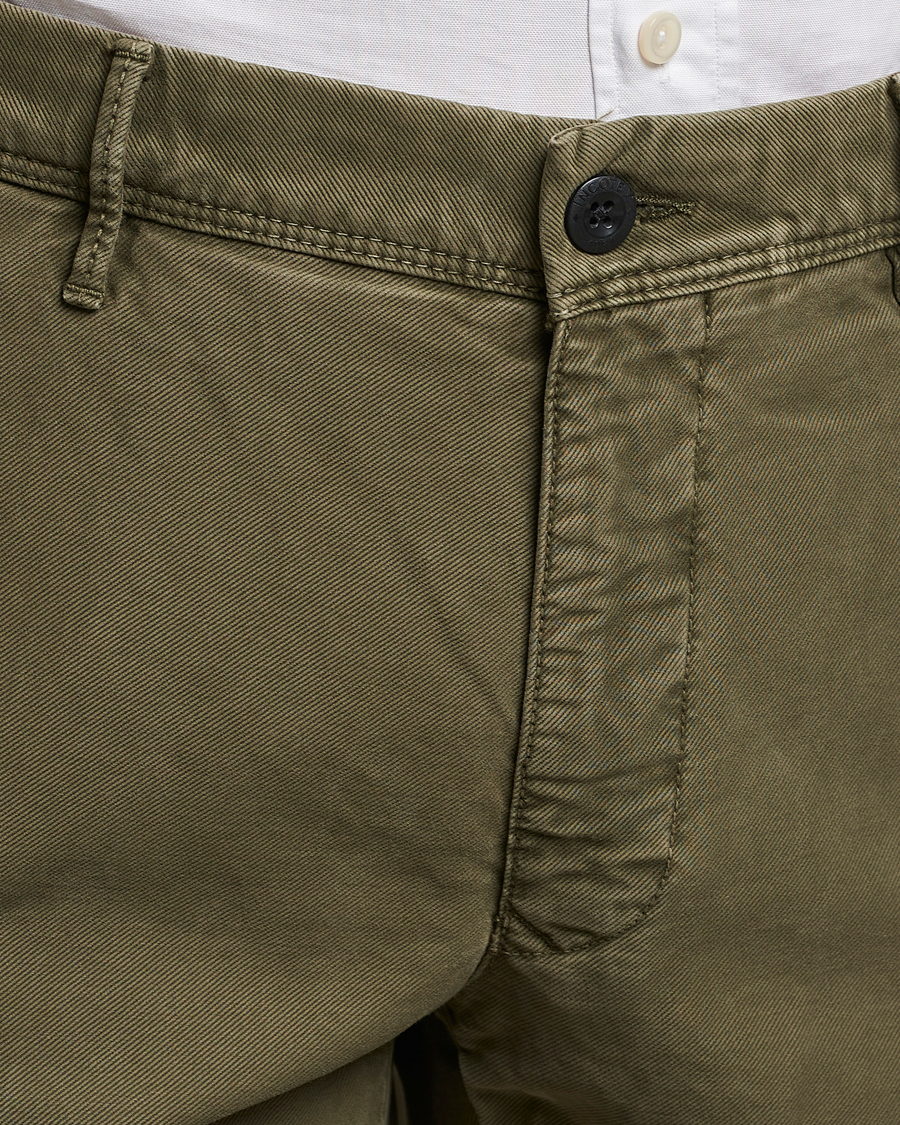 Herren | Hosen | Incotex | Slim Fit Garment Dyed Slacks Military