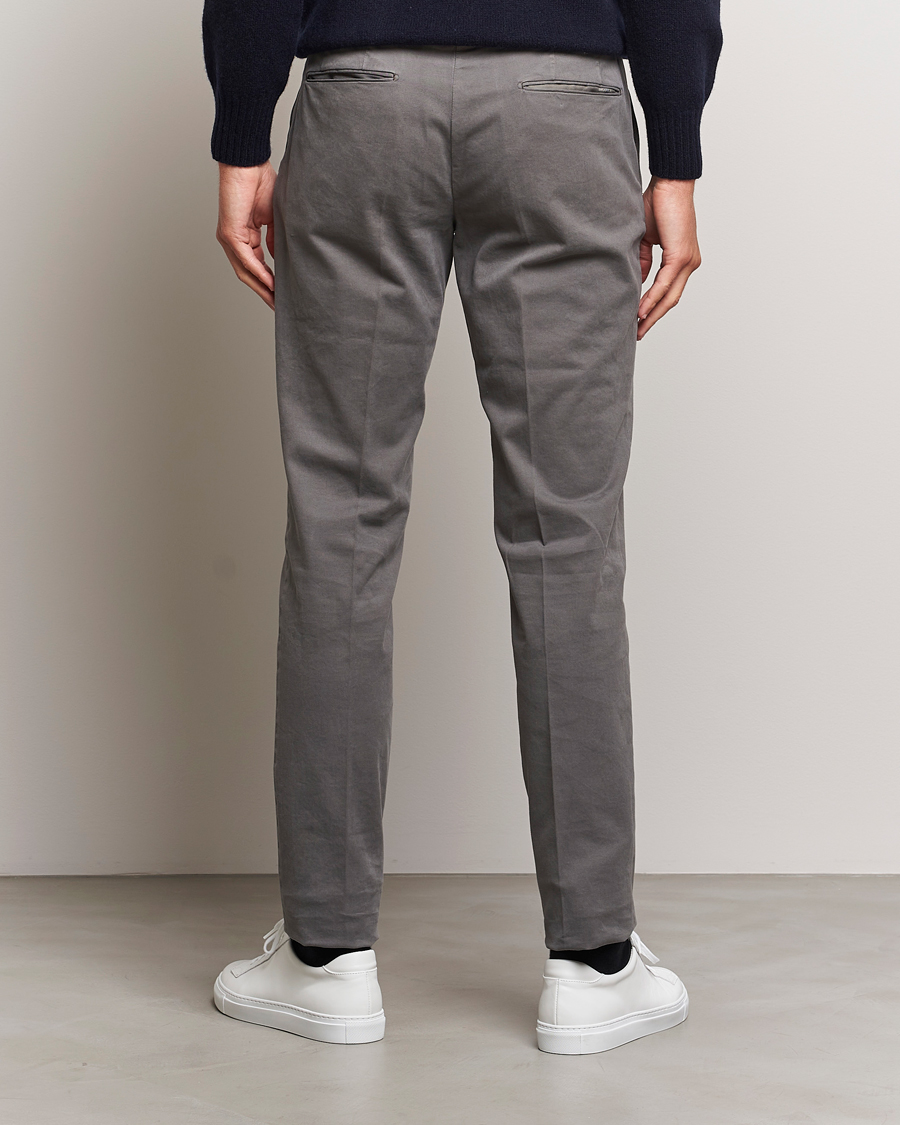 Herren | Hosen | Incotex | Slim Fit Cotton Stretch Chinos Light Grey