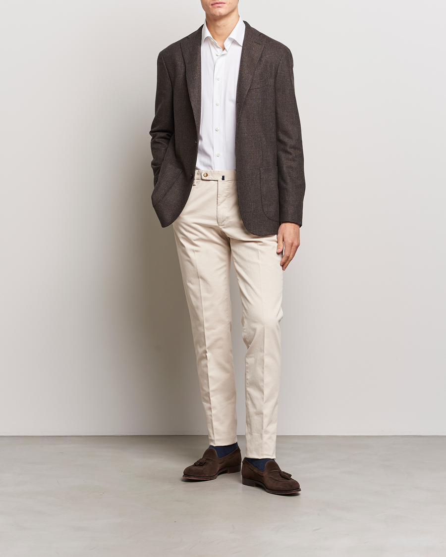 Herren | Hosen | Incotex | Regular Fit Cotton Chinos Off White