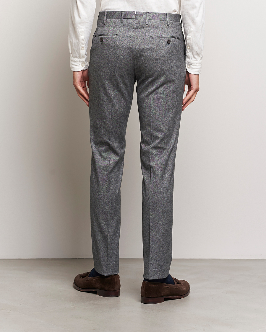 Herren | Hosen | Incotex | Slim Fit Cotton Trousers Grey Melange