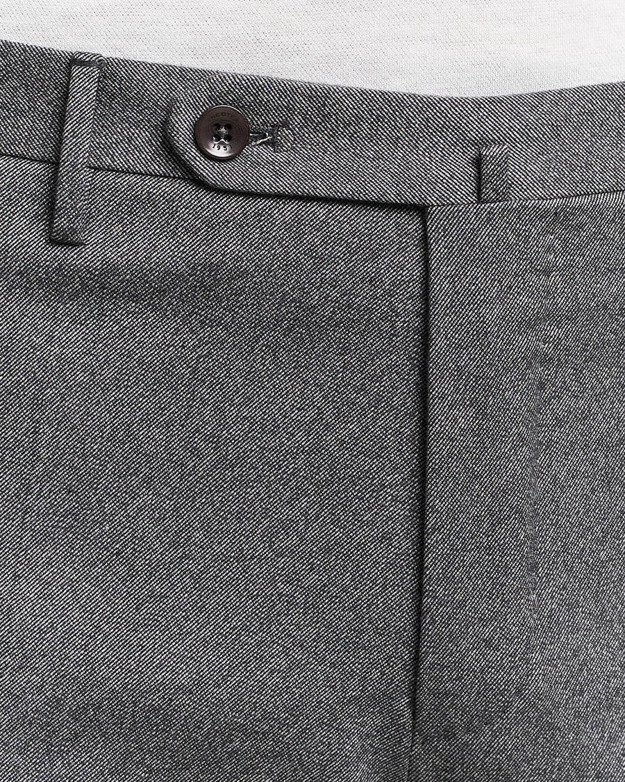 Herren | Hosen | Incotex | Slim Fit Cotton Trousers Grey Melange
