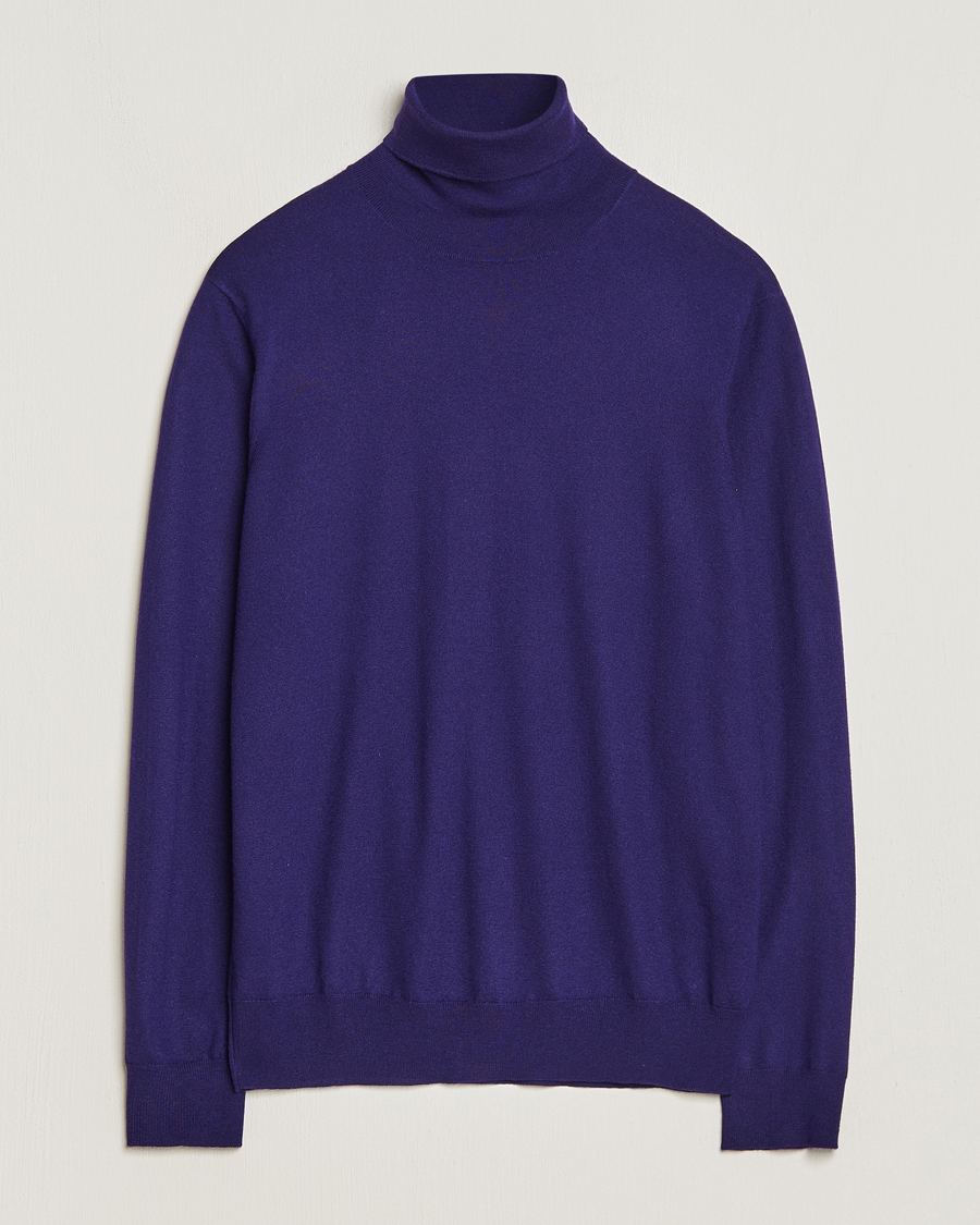 Herren | Pullover | Ralph Lauren Purple Label | Cashmere Jersey Rollneck Purple