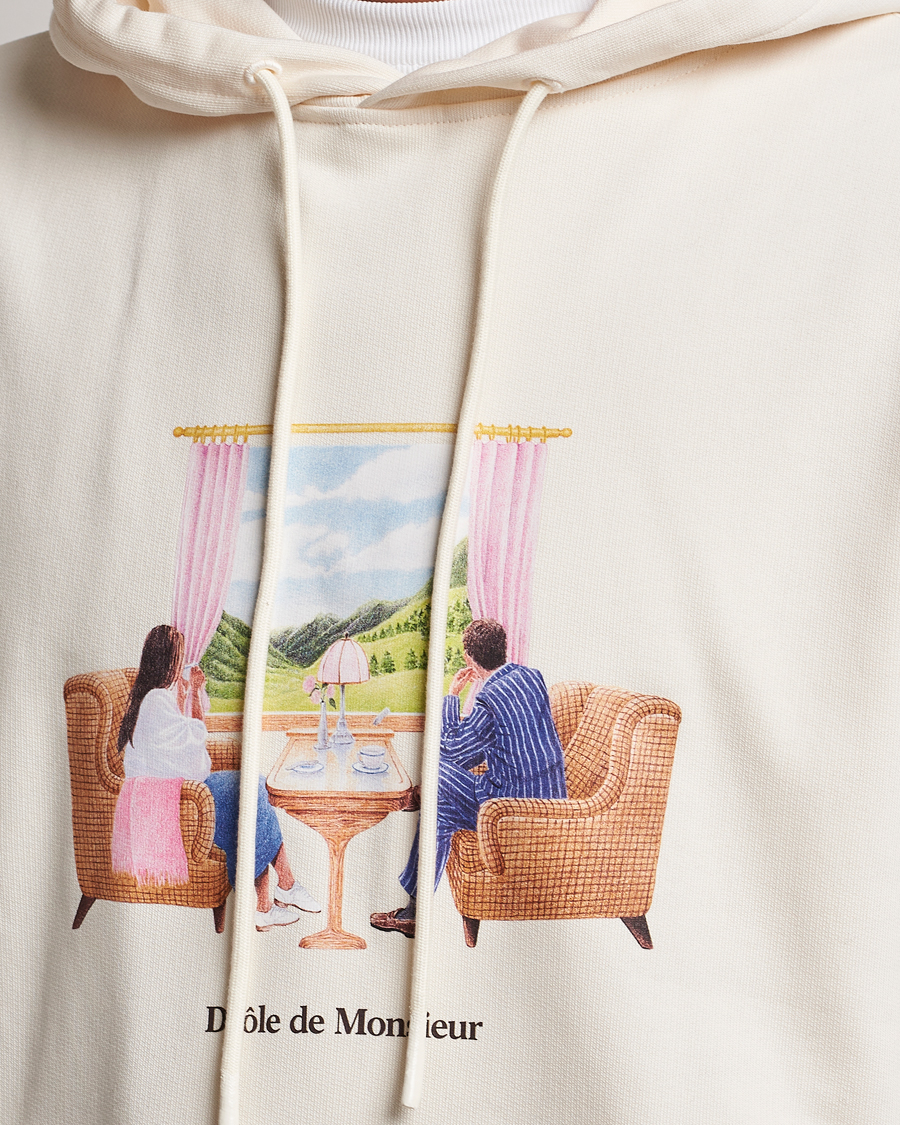 Herren | Pullover | Drôle de Monsieur | Voyage Hoodie Cream
