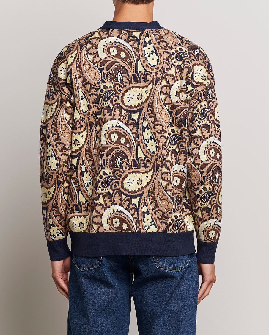Herren | Pullover | Drôle de Monsieur | Le Cardigan Paisley Navy