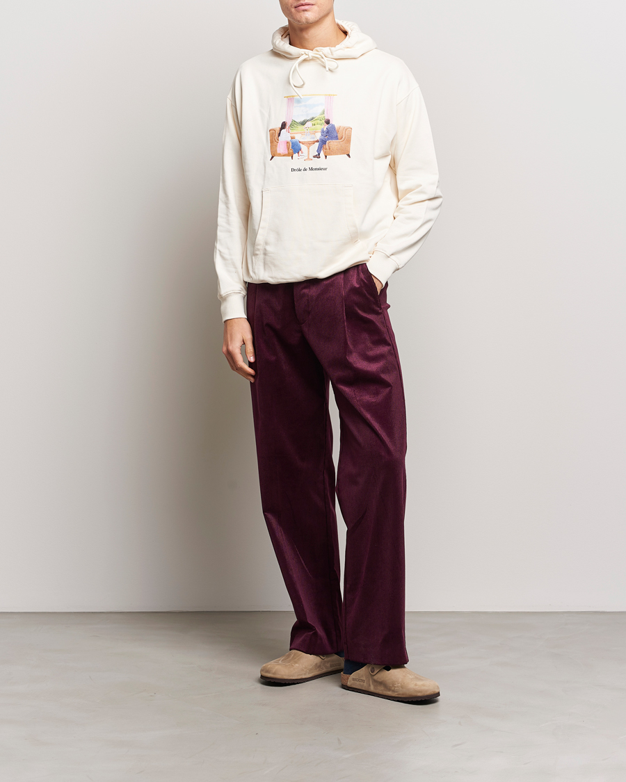 Herren | Hosen | Drôle de Monsieur | Pleated Corduroy Trousers Wine