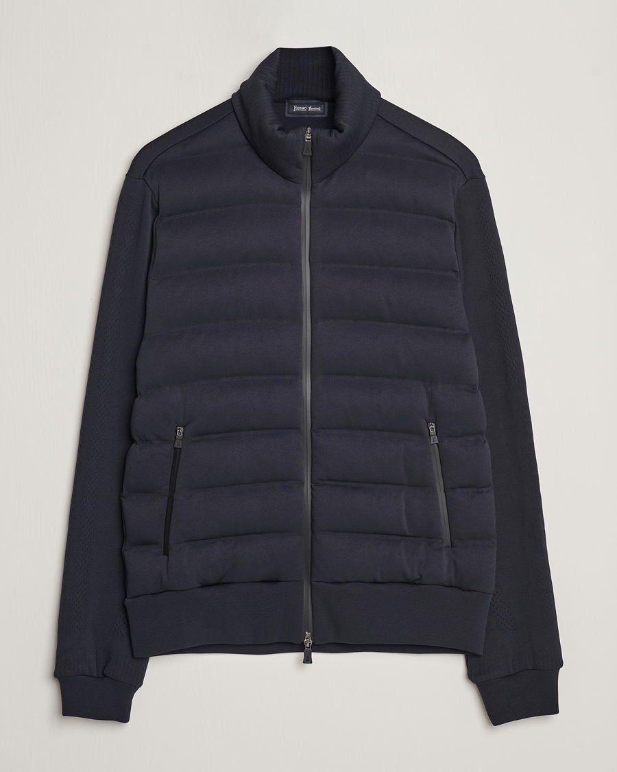 Herren | Pullover | Herno | Laminar Zip Cardigan Navy