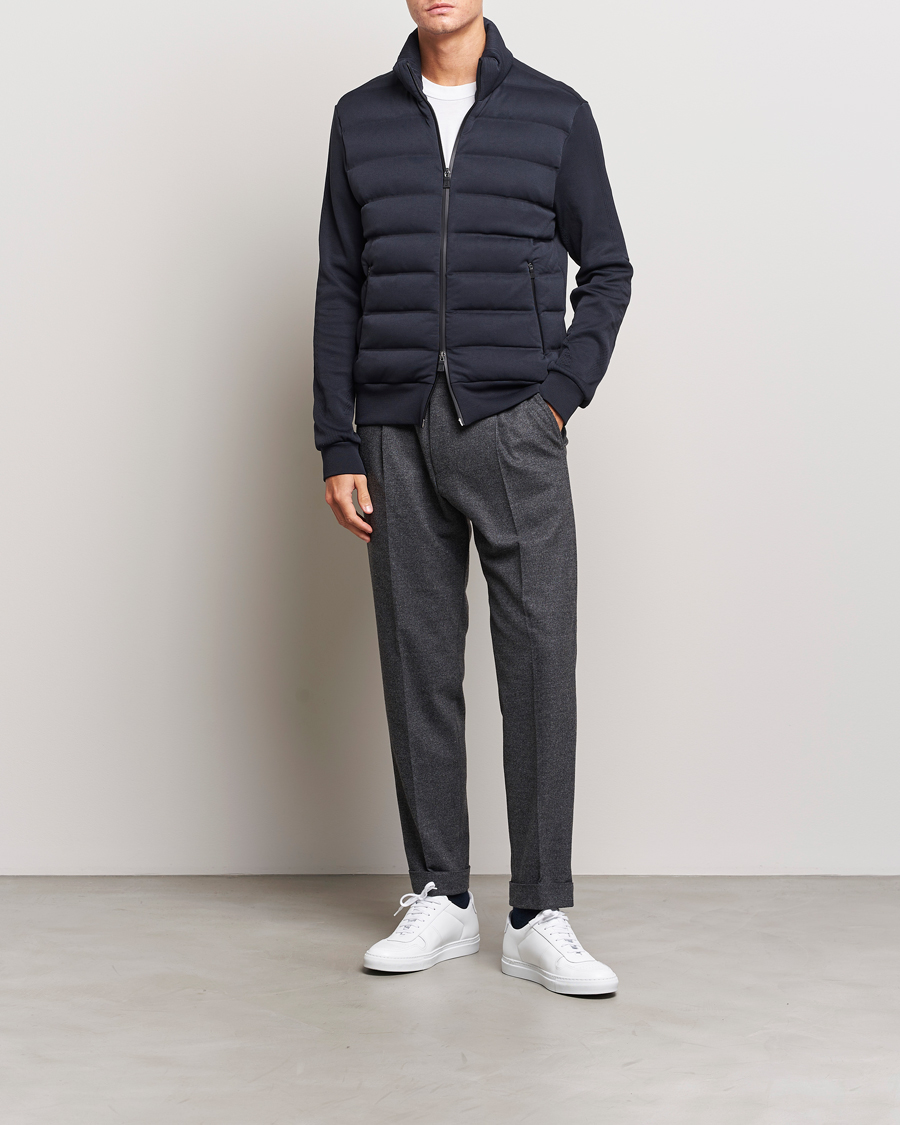 Herren | Pullover | Herno | Laminar Zip Cardigan Navy