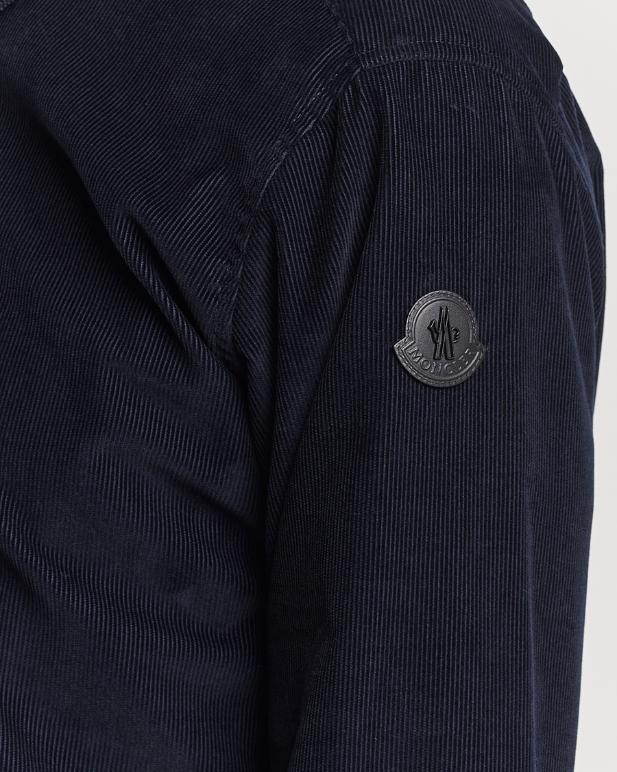 Herren | Hemden | Moncler | Corduroy Casual Shirt Navy