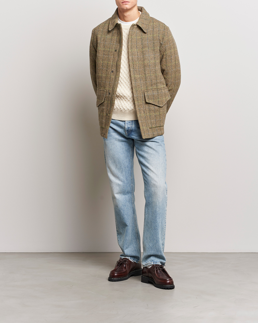 Herren | Jacken | Aspesi | Tweed Hunting Jacket Green Check