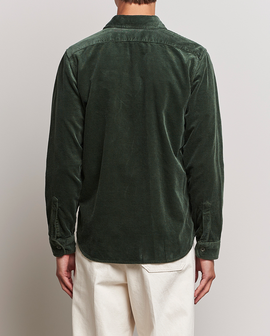 Herren | Hemden | Aspesi | Corduroy Utility Shirt Dark Military