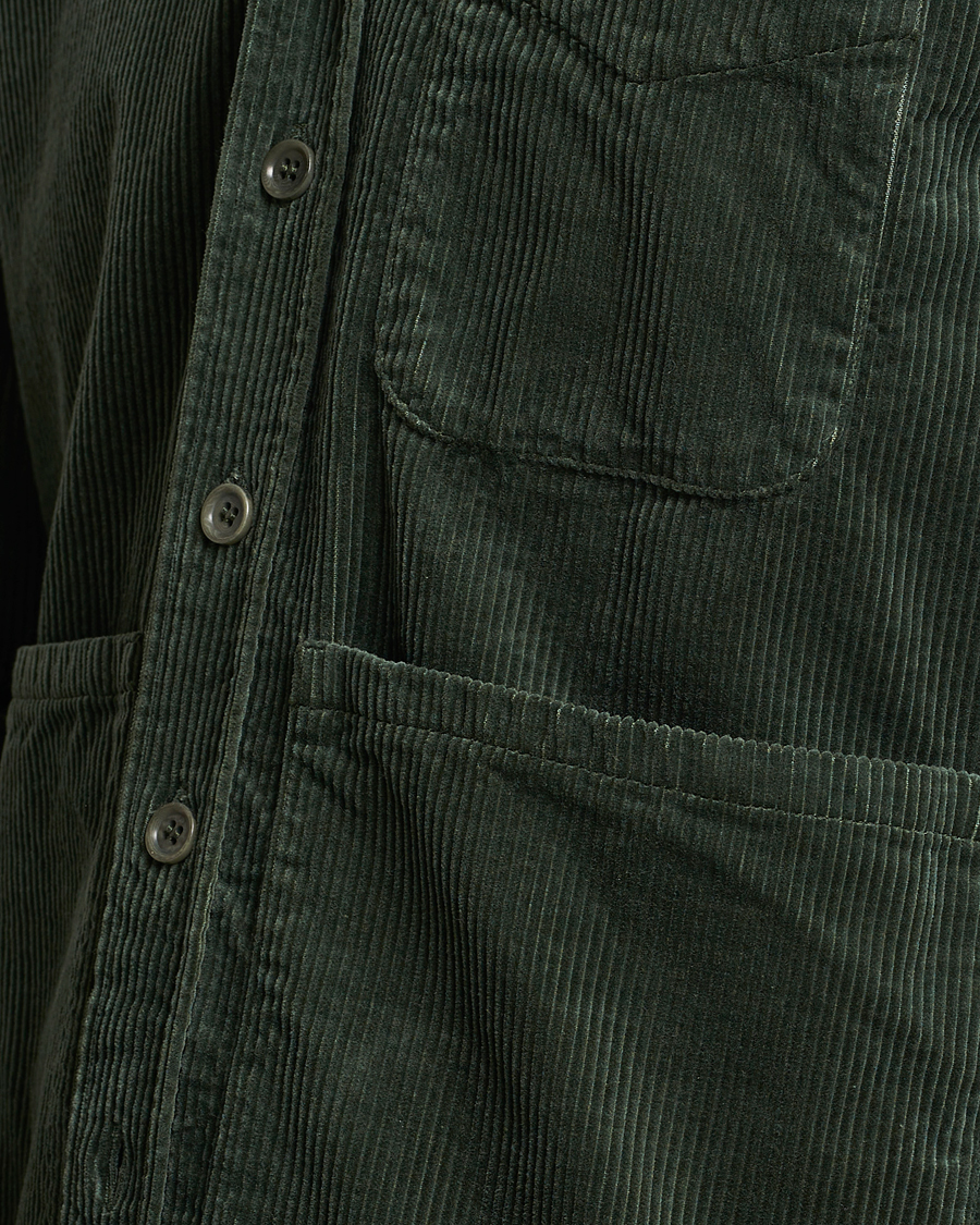 Herren | Hemden | Aspesi | Corduroy Utility Shirt Dark Military