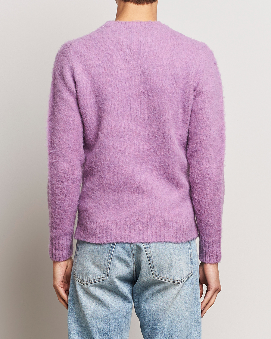 Herren | Pullover | Aspesi | Brushed Shetland Sweater Purple