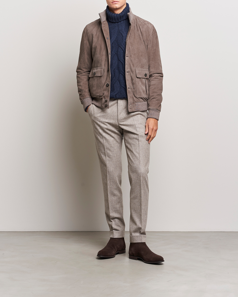 Herren | Jacken | Valstar | Valstarino Suede Jacket Stone