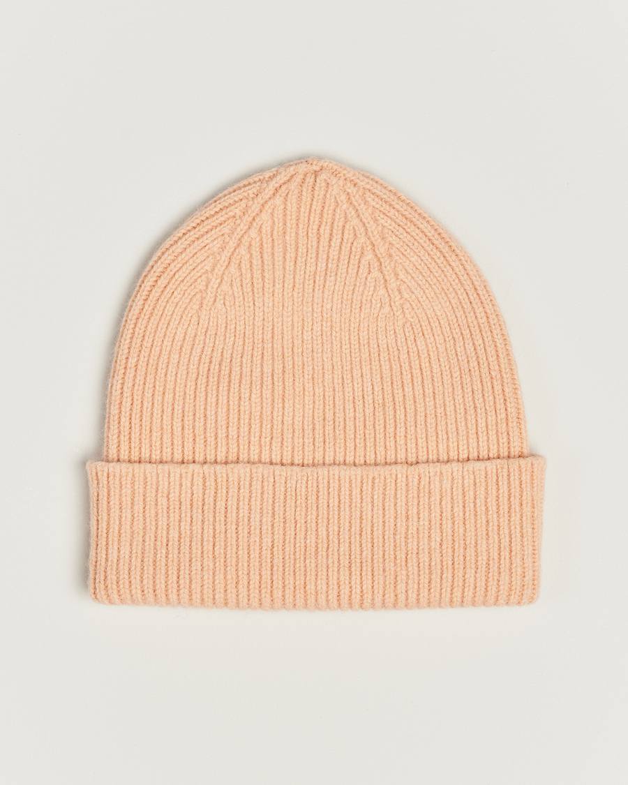 Herren | Mützen | Le Bonnet | Lambswool/Caregora Beanie Peach