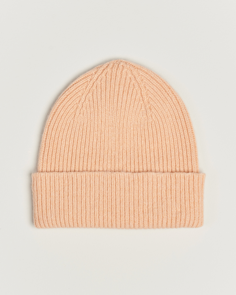 Herren | Mützen | Le Bonnet | Lambswool/Caregora Beanie Peach
