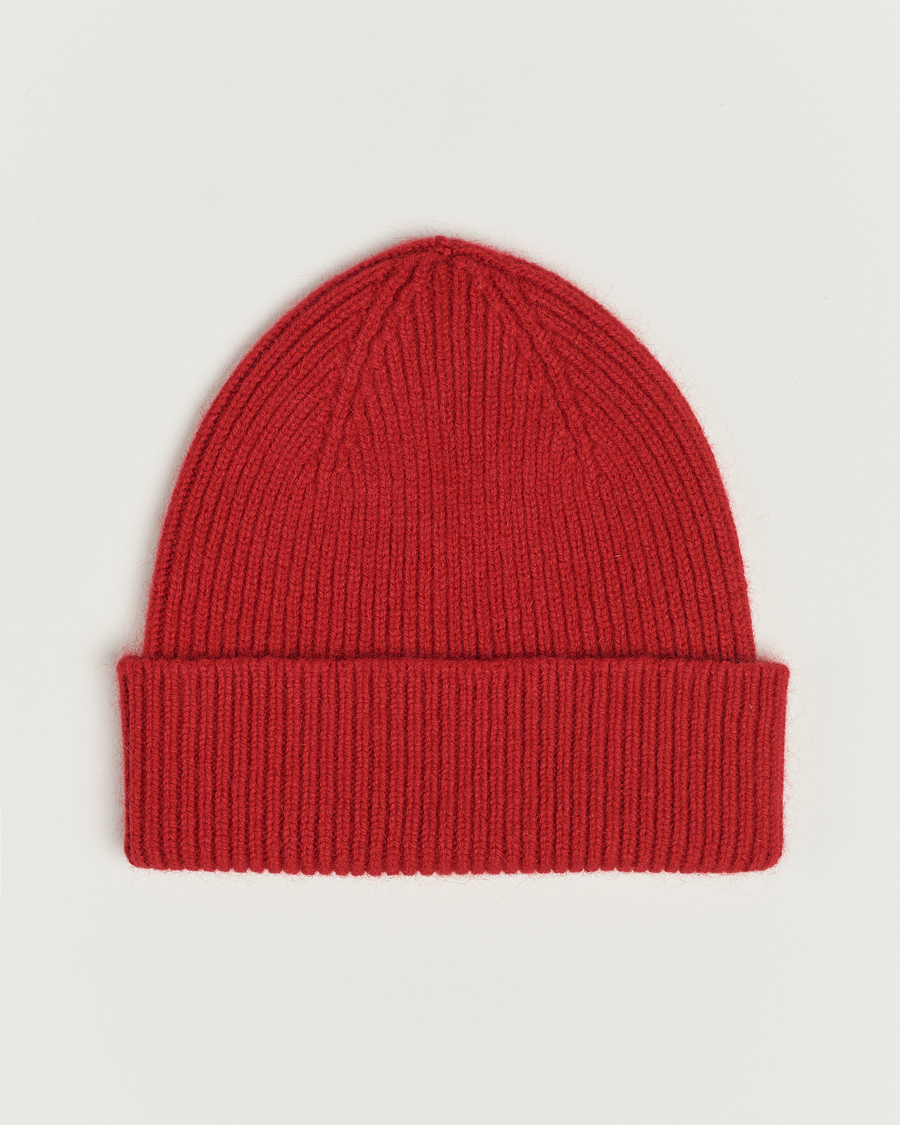 Herren | Le Bonnet Lambswool/Caregora Beanie Framboise | Le Bonnet | Lambswool/Caregora Beanie Framboise