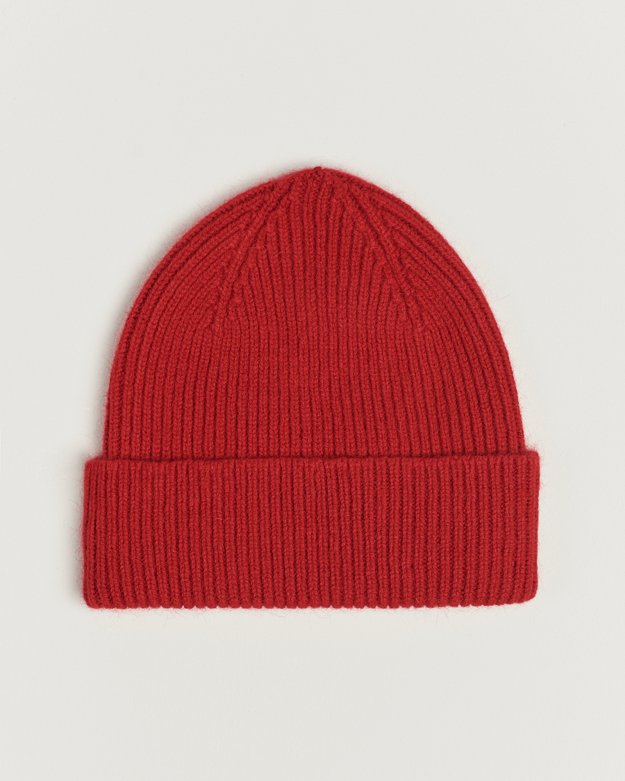 Herren | Le Bonnet Lambswool/Caregora Beanie Framboise | Le Bonnet | Lambswool/Caregora Beanie Framboise