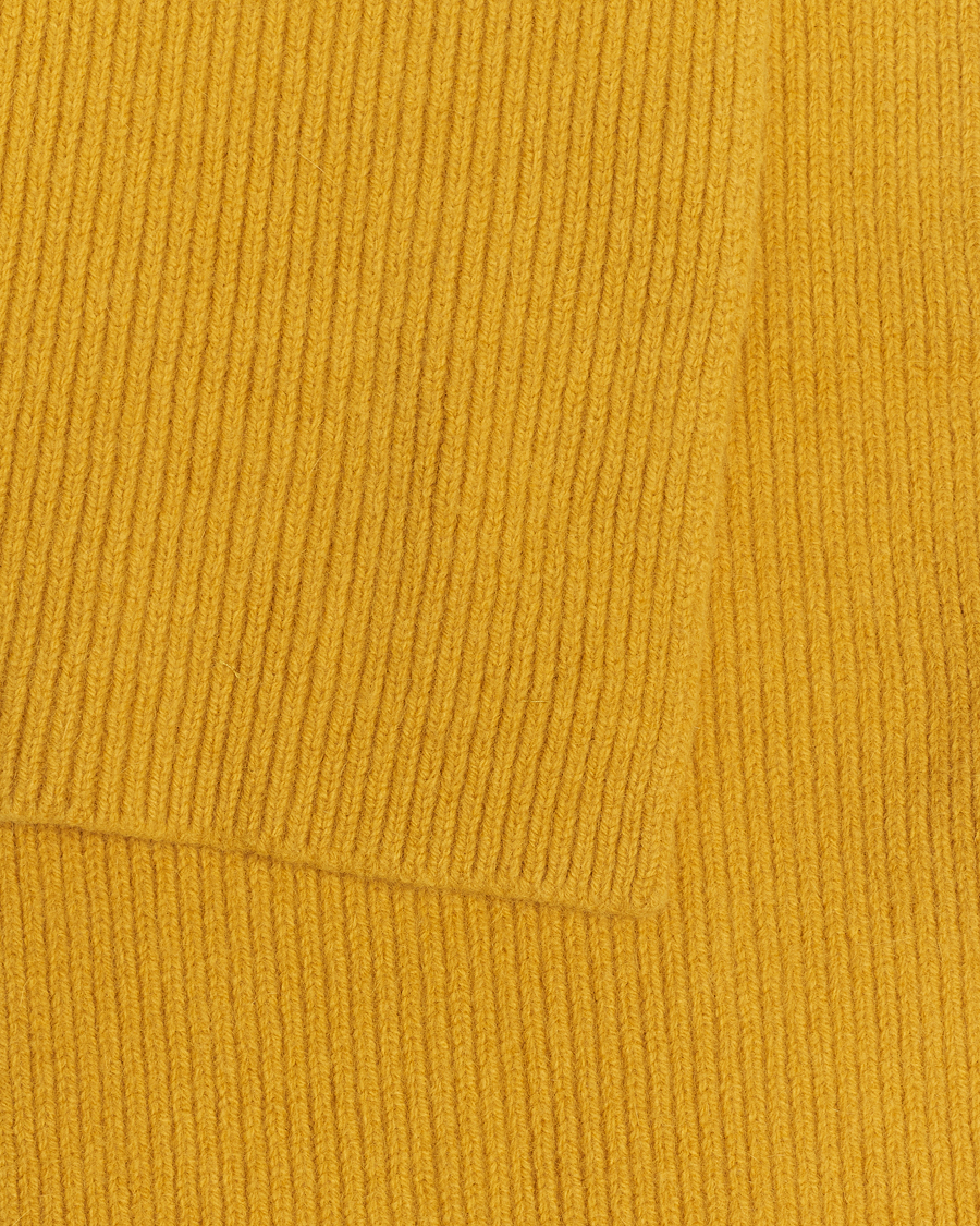 Herren | Le Bonnet Lambswool/Caregora Scarf Mustard | Le Bonnet | Lambswool/Caregora Scarf Mustard