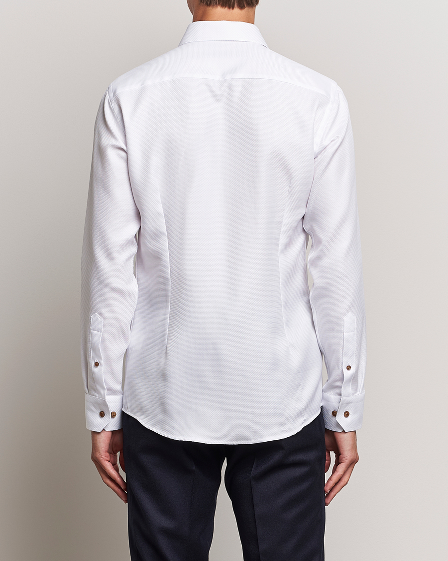 Herren | Hemden | Eton | Slim Fit Royal Dobby Contrast Shirt White