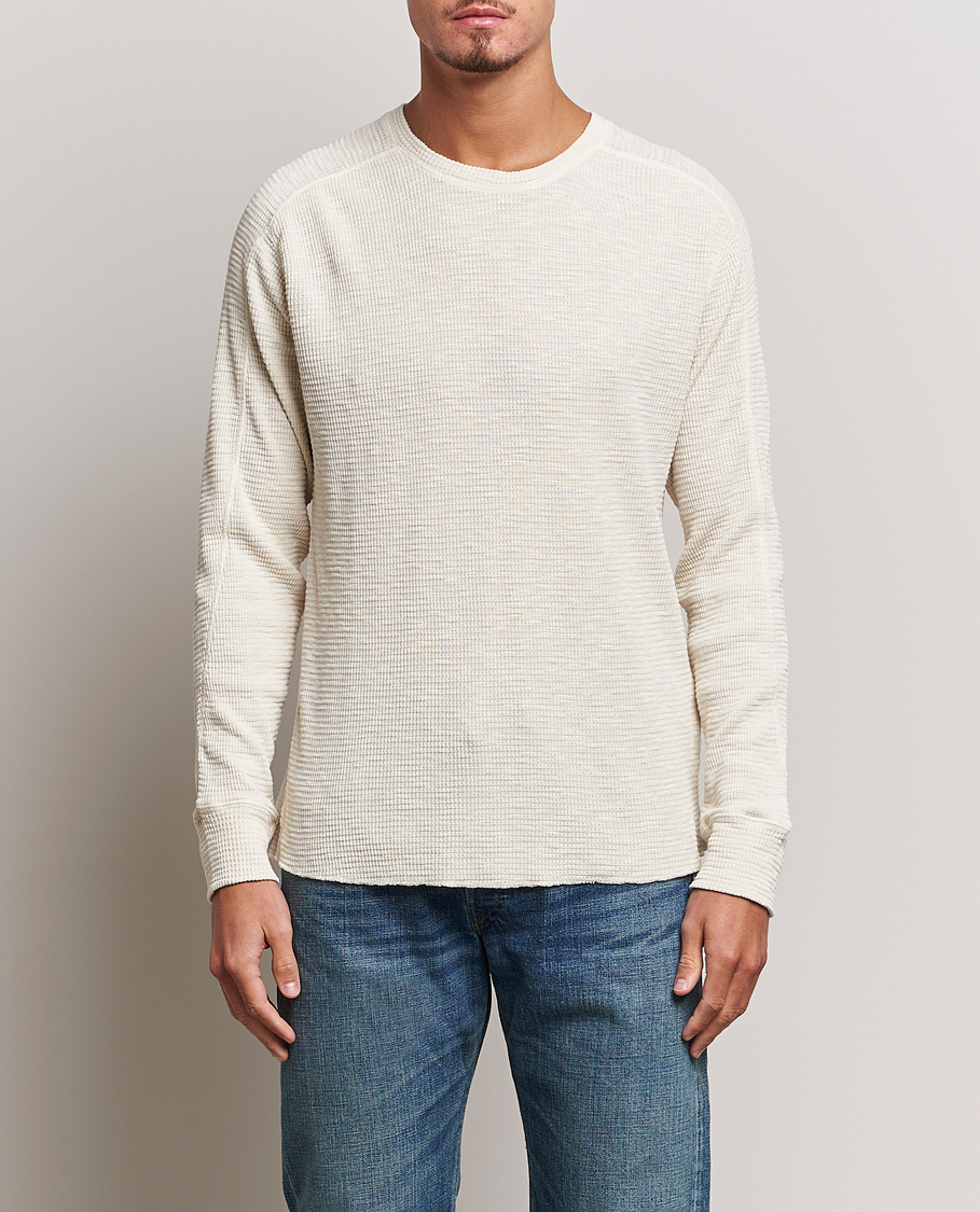 Herren | Pullover | RRL | Long Sleeve Henley Paper White