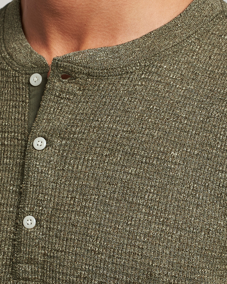 Herren | Pullover | RRL | Long Sleeve Henley Olive