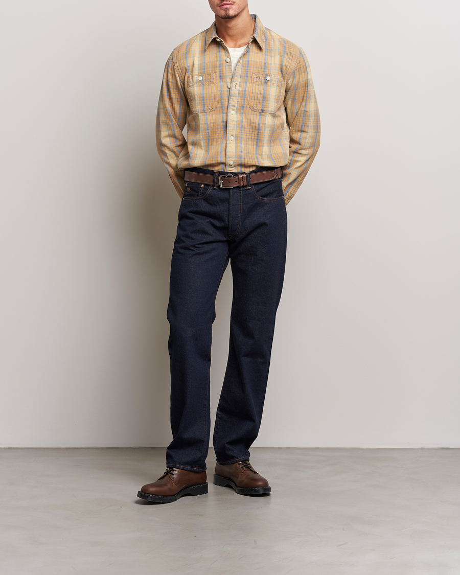 Herren | Hemden | RRL | Farrell Double Pocket Shirt Yellow Multi