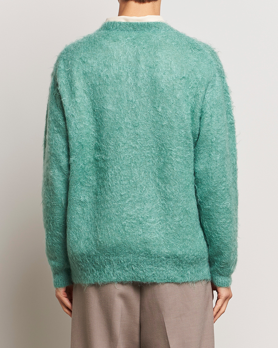 Herren | Pullover | Auralee | Brushed Mohair Pullover Jade Green