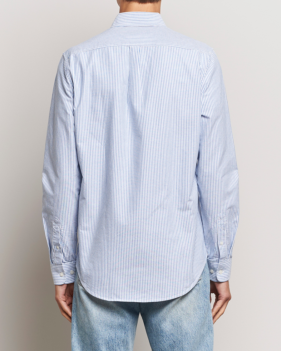 Herren | Hemden | Samsøe Samsøe | Liam Striped Button Down Shirt Blue/White