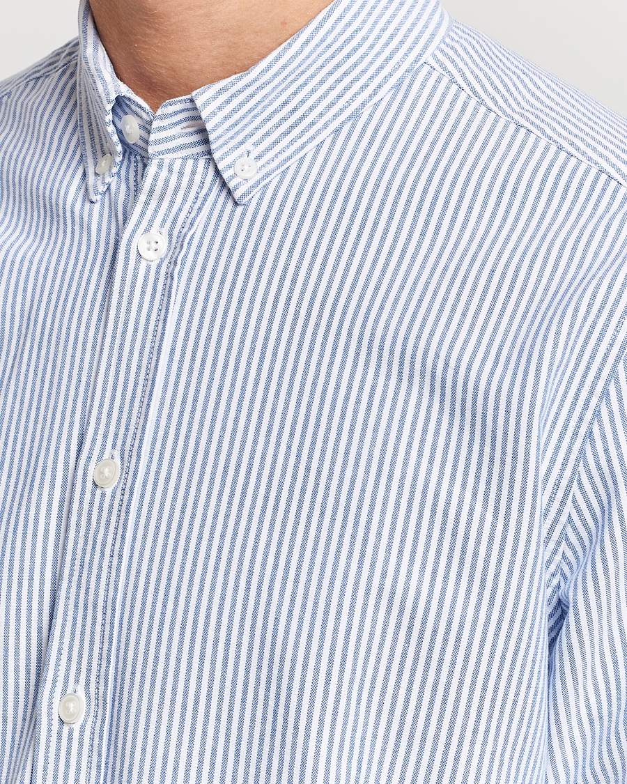 Herren | Hemden | Samsøe Samsøe | Liam Striped Button Down Shirt Blue/White