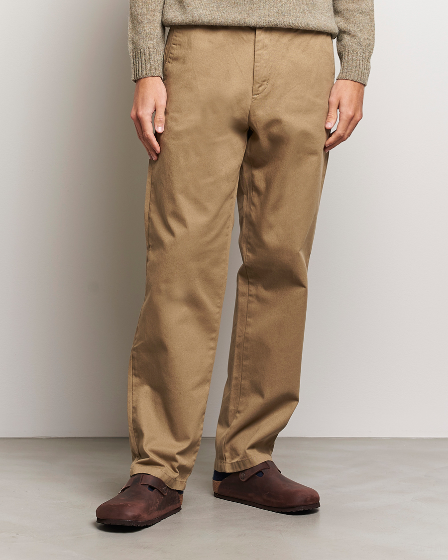 Herren | Samsøe Samsøe | Samsøe Samsøe | Johnny Cotton Trousers Covert Green