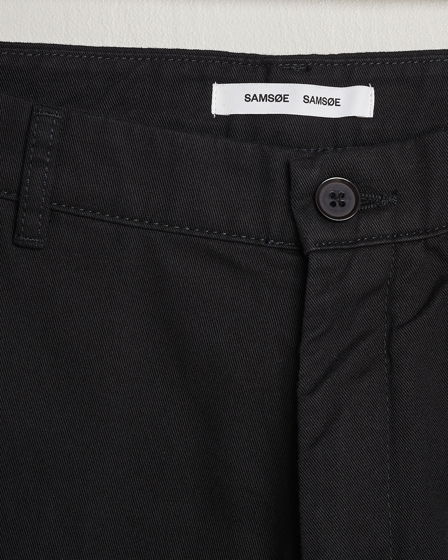 Herren | Hosen | Samsøe Samsøe | Johnny Cotton Trousers Black