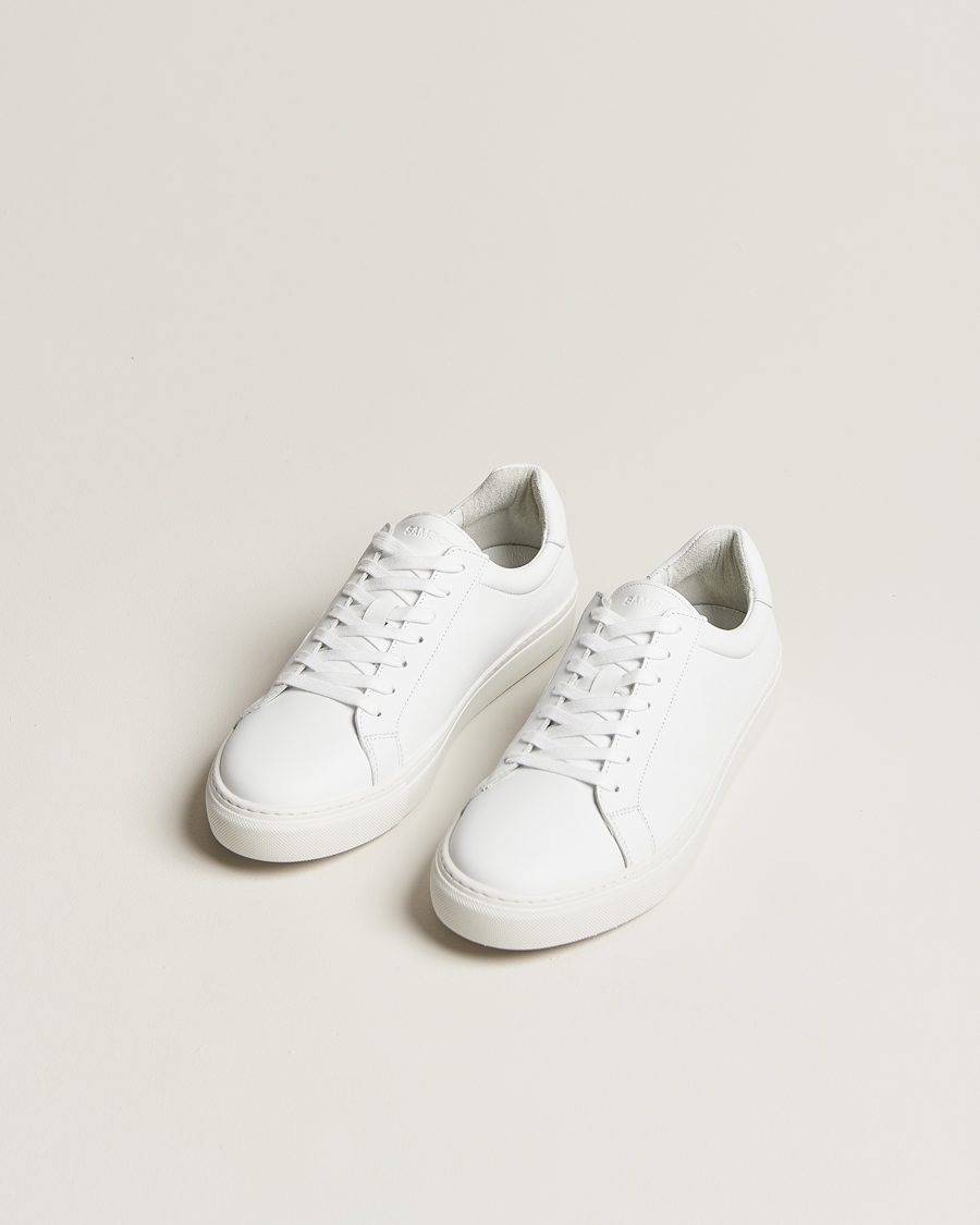 Herren | Samsøe Samsøe | Samsøe Samsøe | Saharry Leather Sneakers White