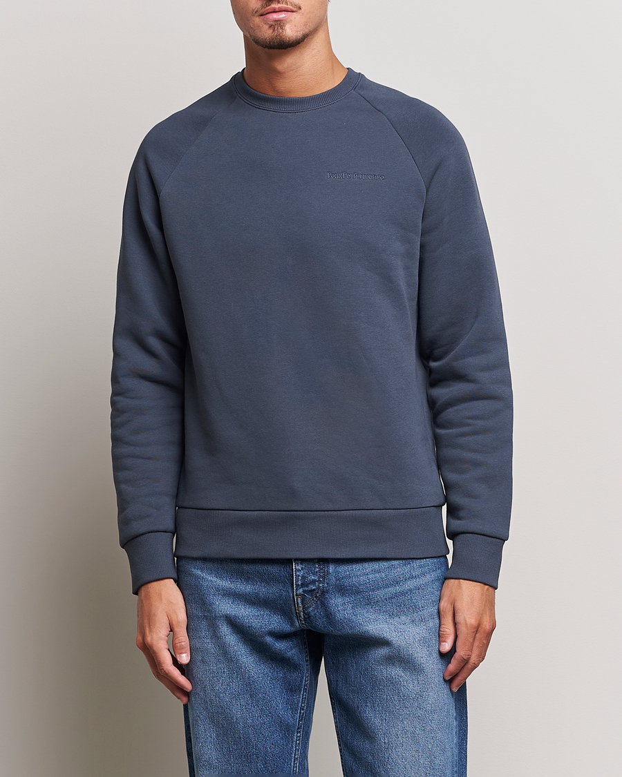 Herren | Pullover | Peak Performance | Original Logo Crew Neck Sweatshirt Omber Blue