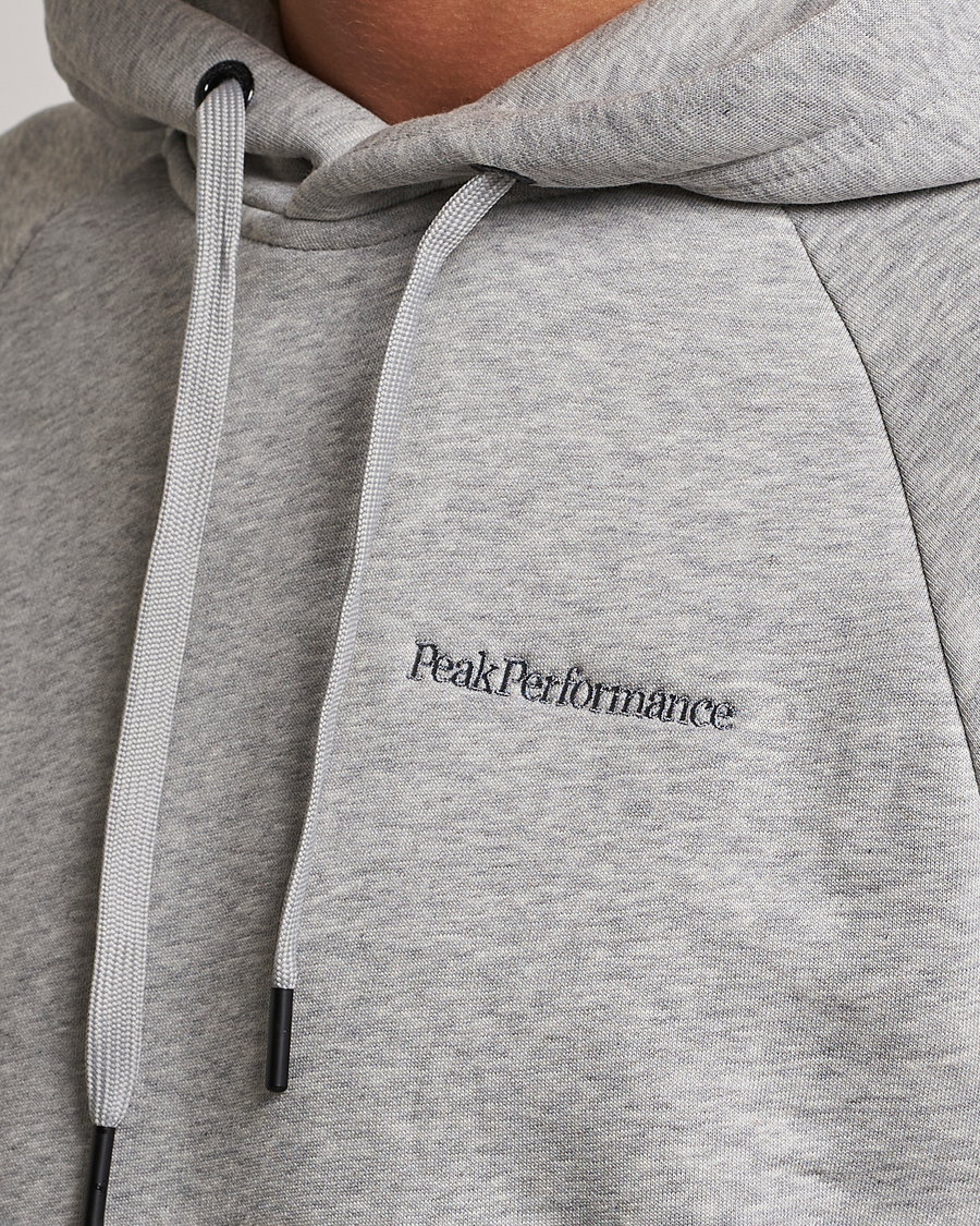 Herren | Pullover | Peak Performance | Original Logo Hoodie Grey Melange