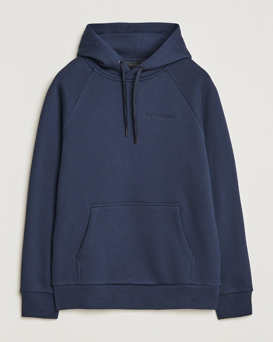 Herren | Pullover | Peak Performance | Original Logo Hoodie Blue Shadow