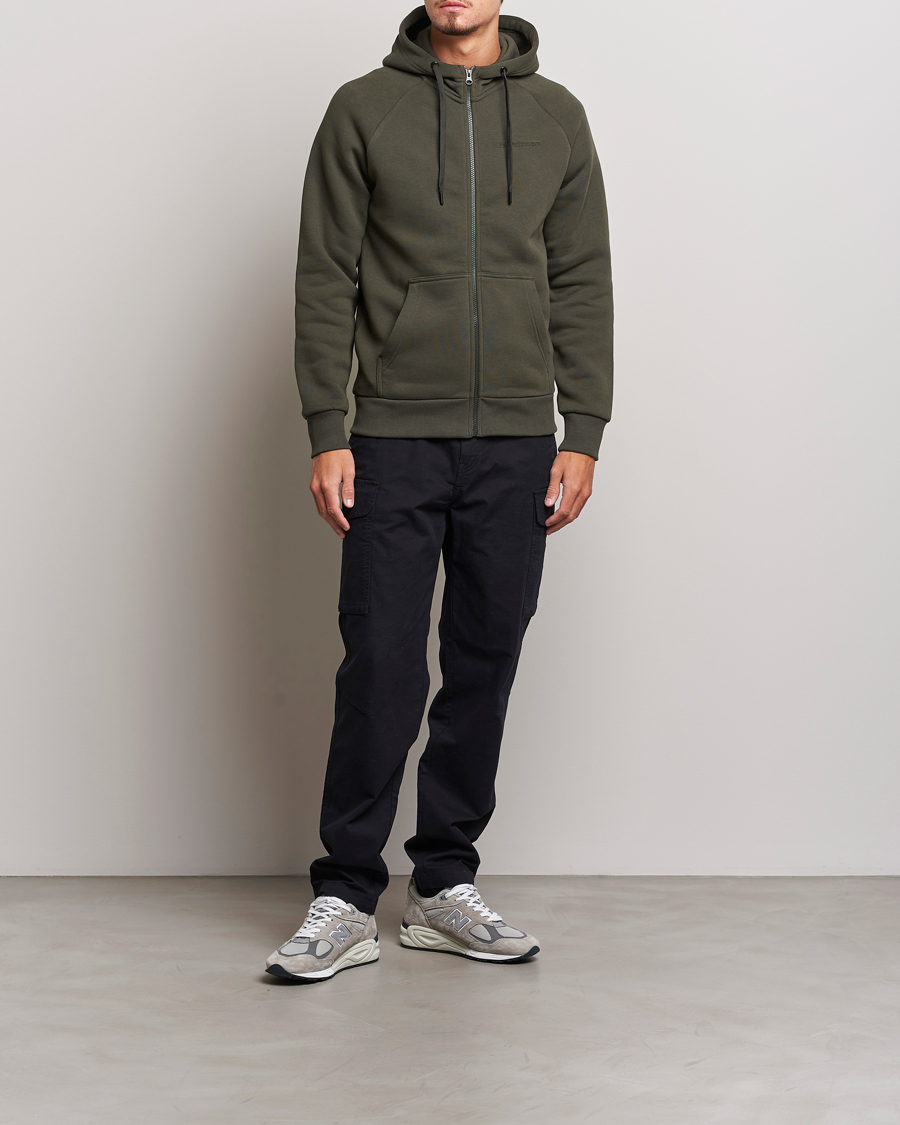 Herren | Pullover | Peak Performance | Original Logo Full Zip Hoodie Olive Extreme