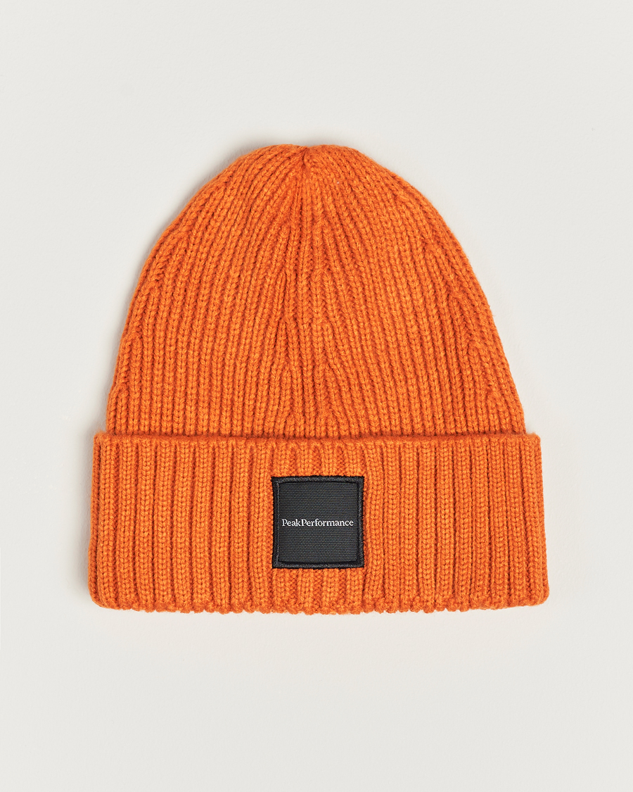Herren | Peak Performance Cornice Ribbed Hat Gold Flame | Peak Performance | Cornice Ribbed Hat Gold Flame