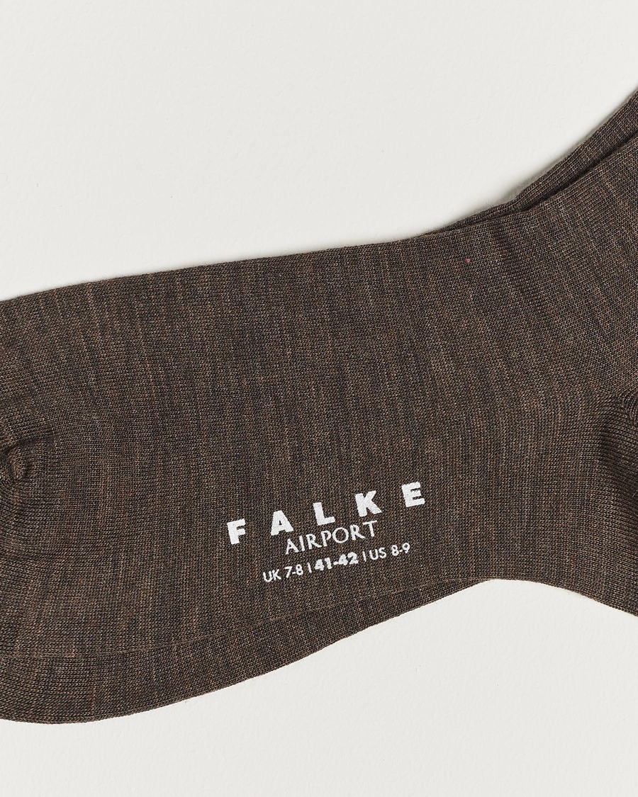 Herren | Kleidung | Falke | Airport Socks Brown Melange