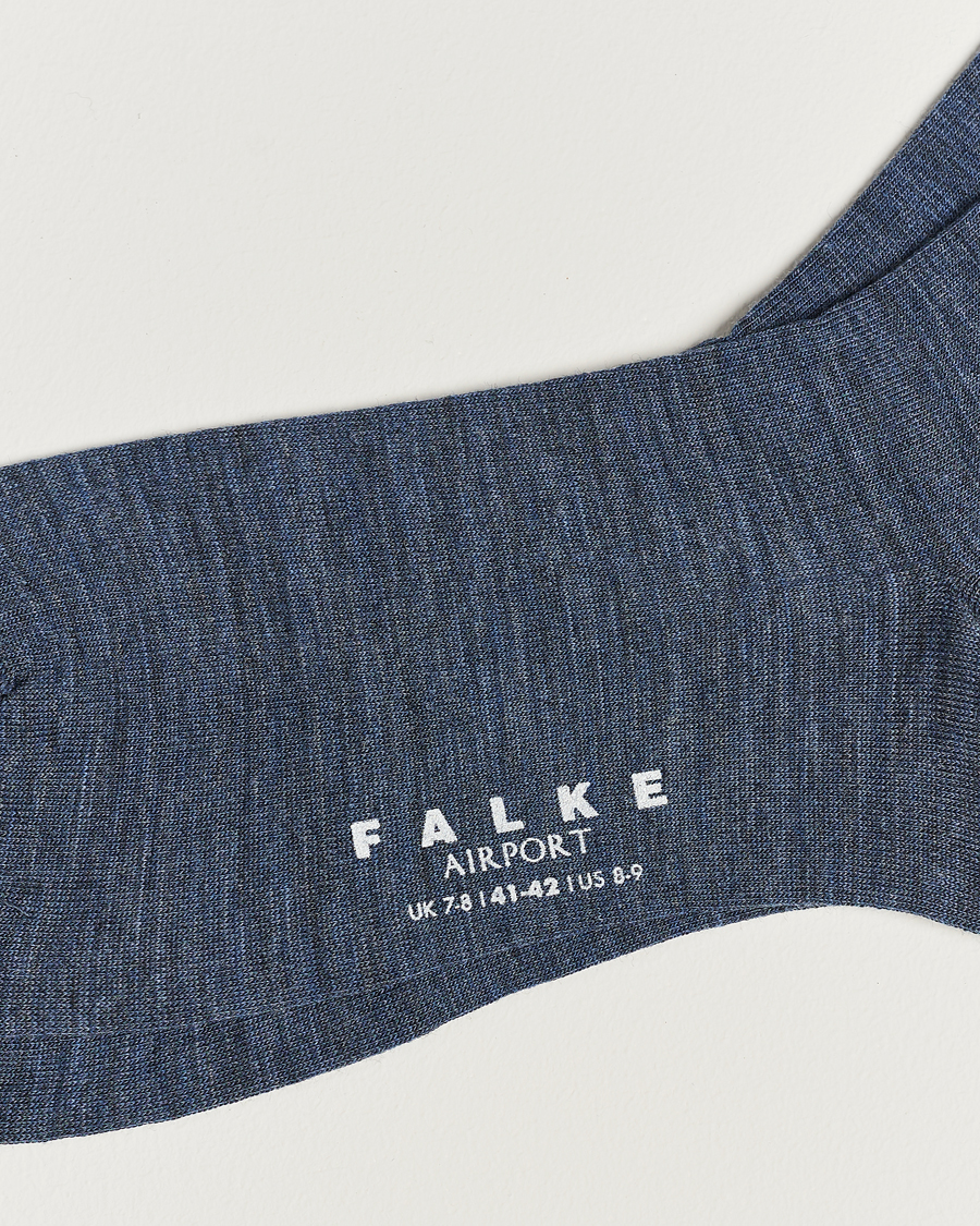 Herren | Socken | Falke | Airport Socks Dark Blue Melange
