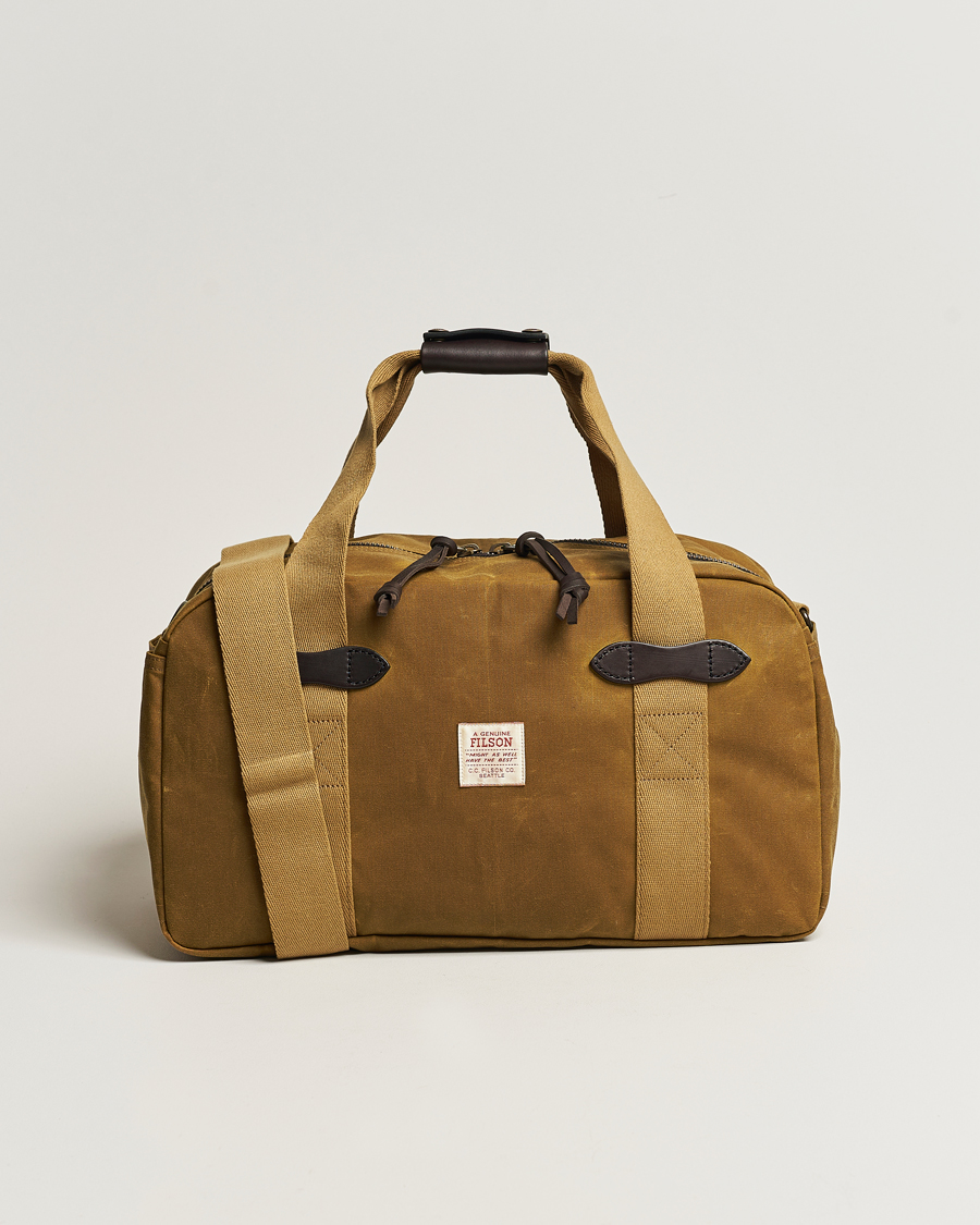 Herren | Filson Tin Cloth Small Duffle Bag Dark Tan | Filson | Tin Cloth Small Duffle Bag Dark Tan