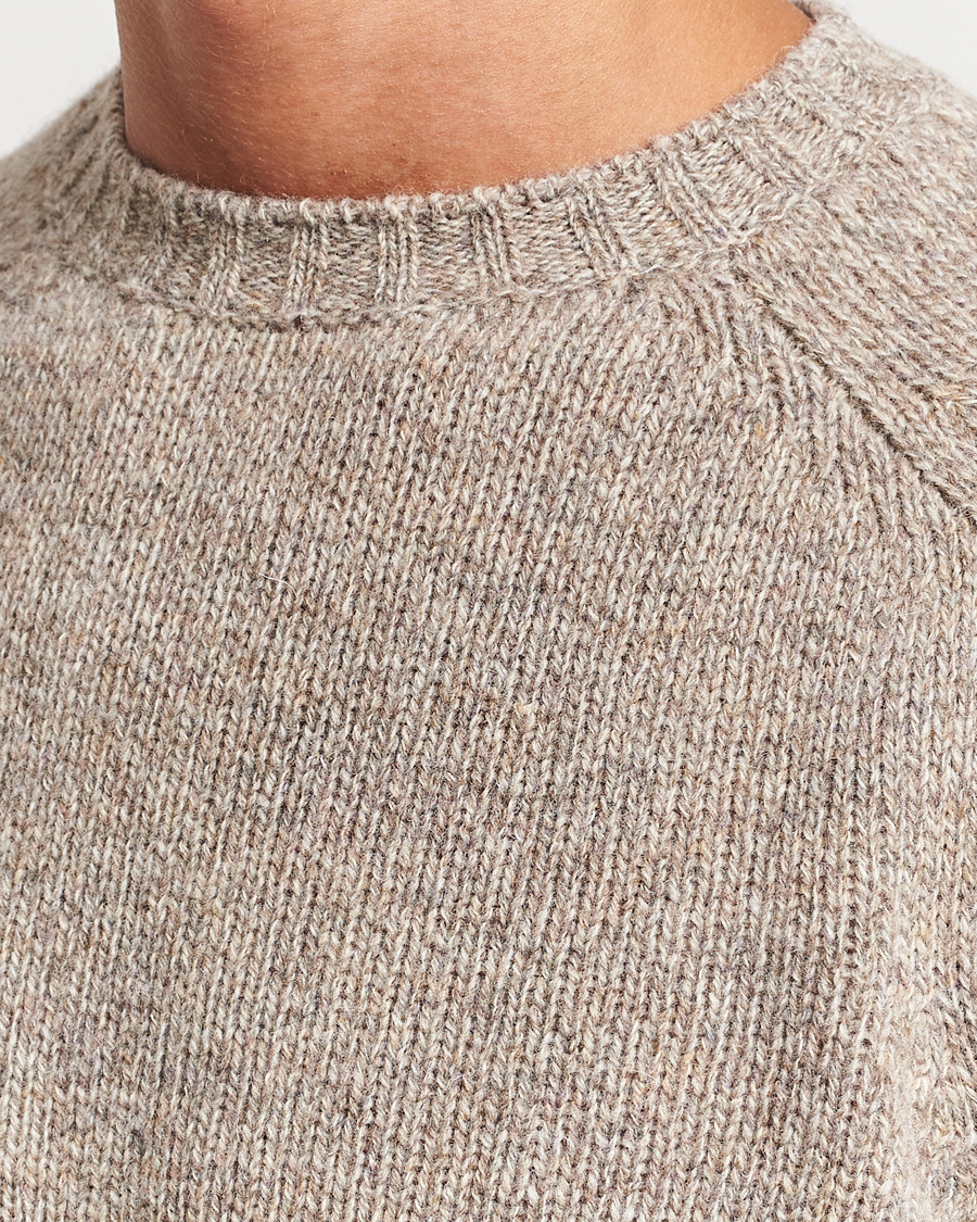 Herren | Pullover | Filson | Irish Wool 5-Guage Knitted Sweater Natural/Brown